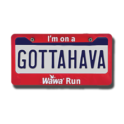 Wawa Run License Plate Cover