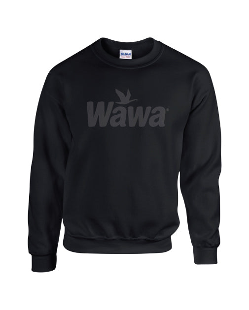 Wawa Black Crewneck Pullover Sweatshirt