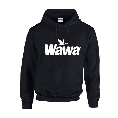Wawa Classic BLACK Pullover Hooded Sweatshirt